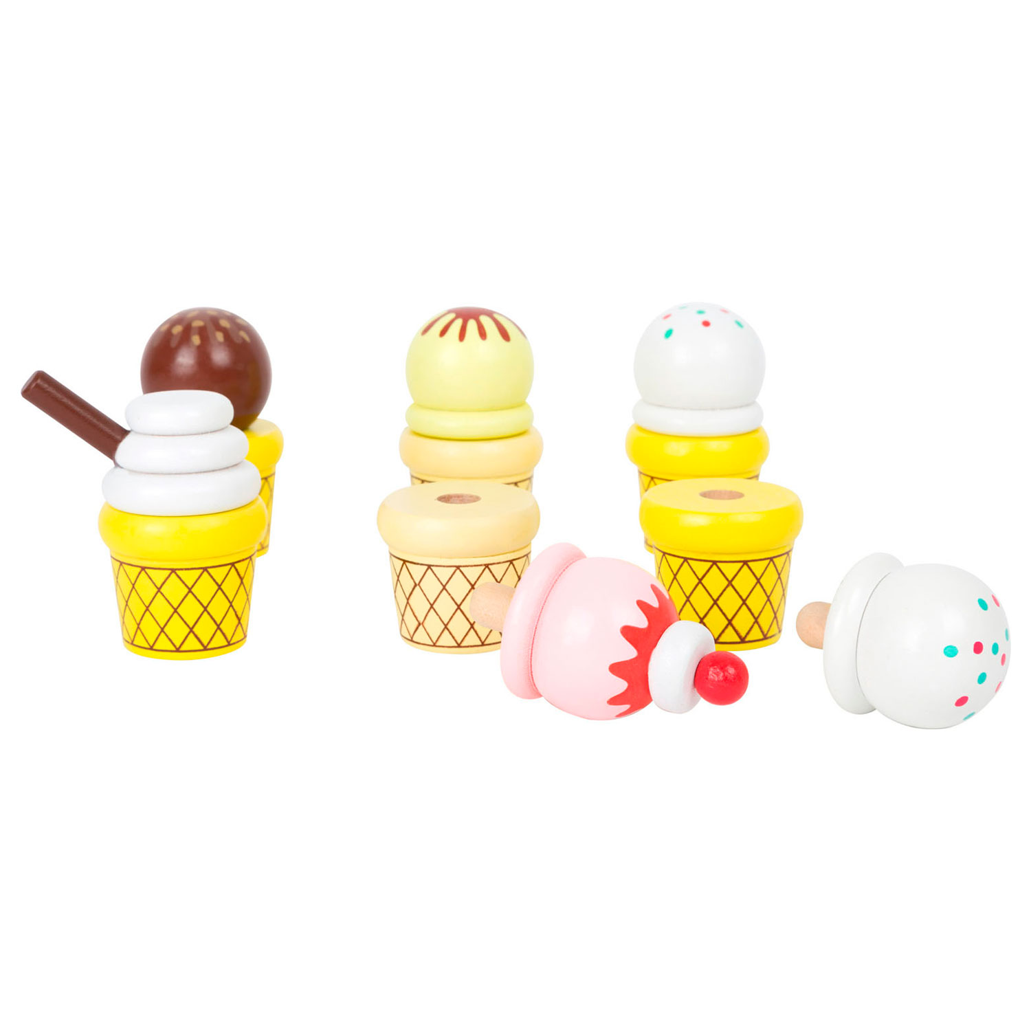 Small Foot-Houten IJscokar met Accessoires