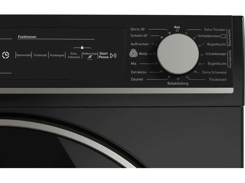 Sharp Wäschetrockner KD-NHH9S9GB3-DE Rechts Wärmepumpentrockner