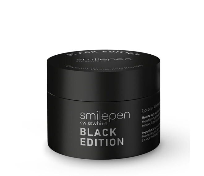 smilepen Black Edition Natural Coconut Teeth Whitening Powder
