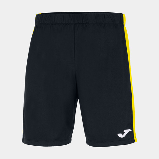 Shorts maxi Joma preto e amarelo