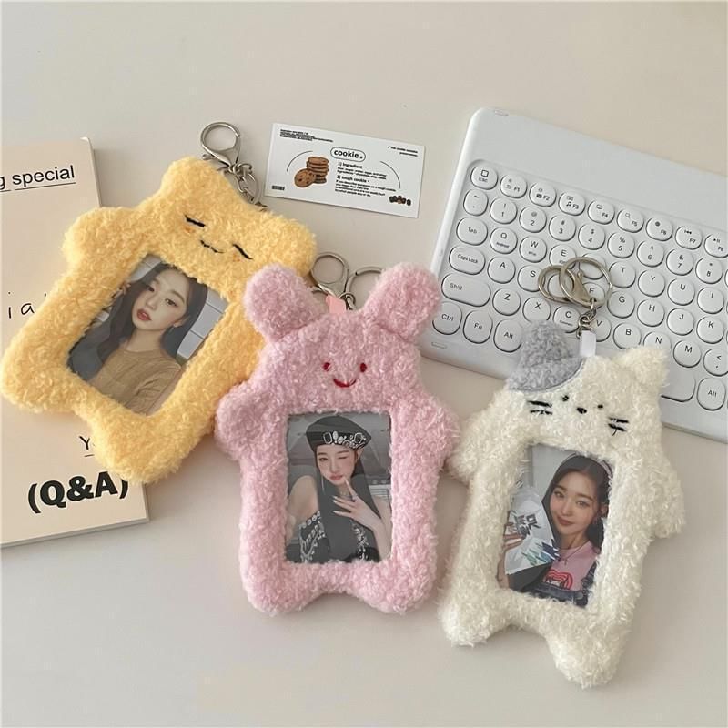 Coolkiss - Dieren Chenille Fotolijst Tashanger Sleutelhanger (Diverse Ontwerpen)