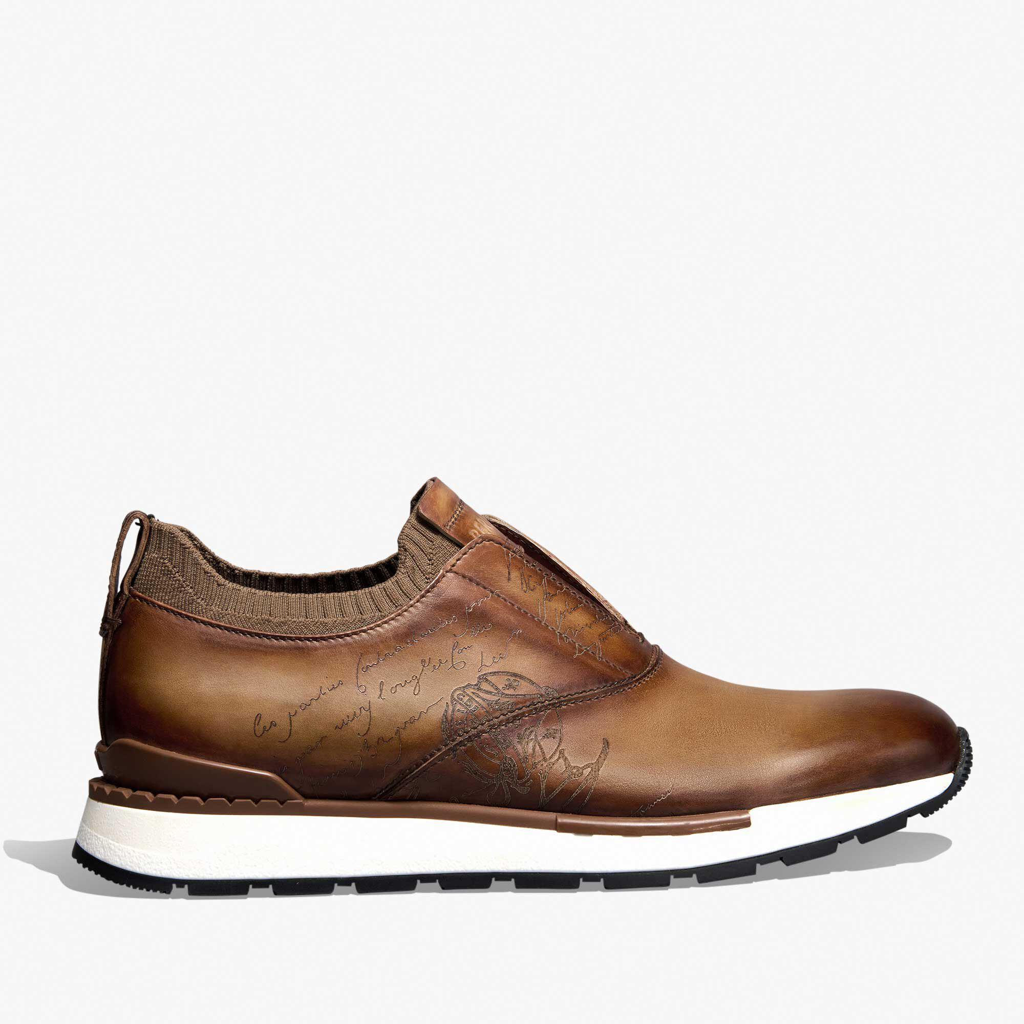 Slip On Sneaker Fast Track En Cuir Et Maille