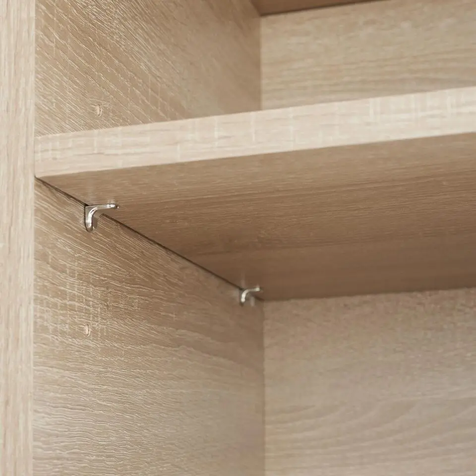 tectake Wandkast 71x32x82cm, Industrieel Licht Hout, Eiken Sonoma