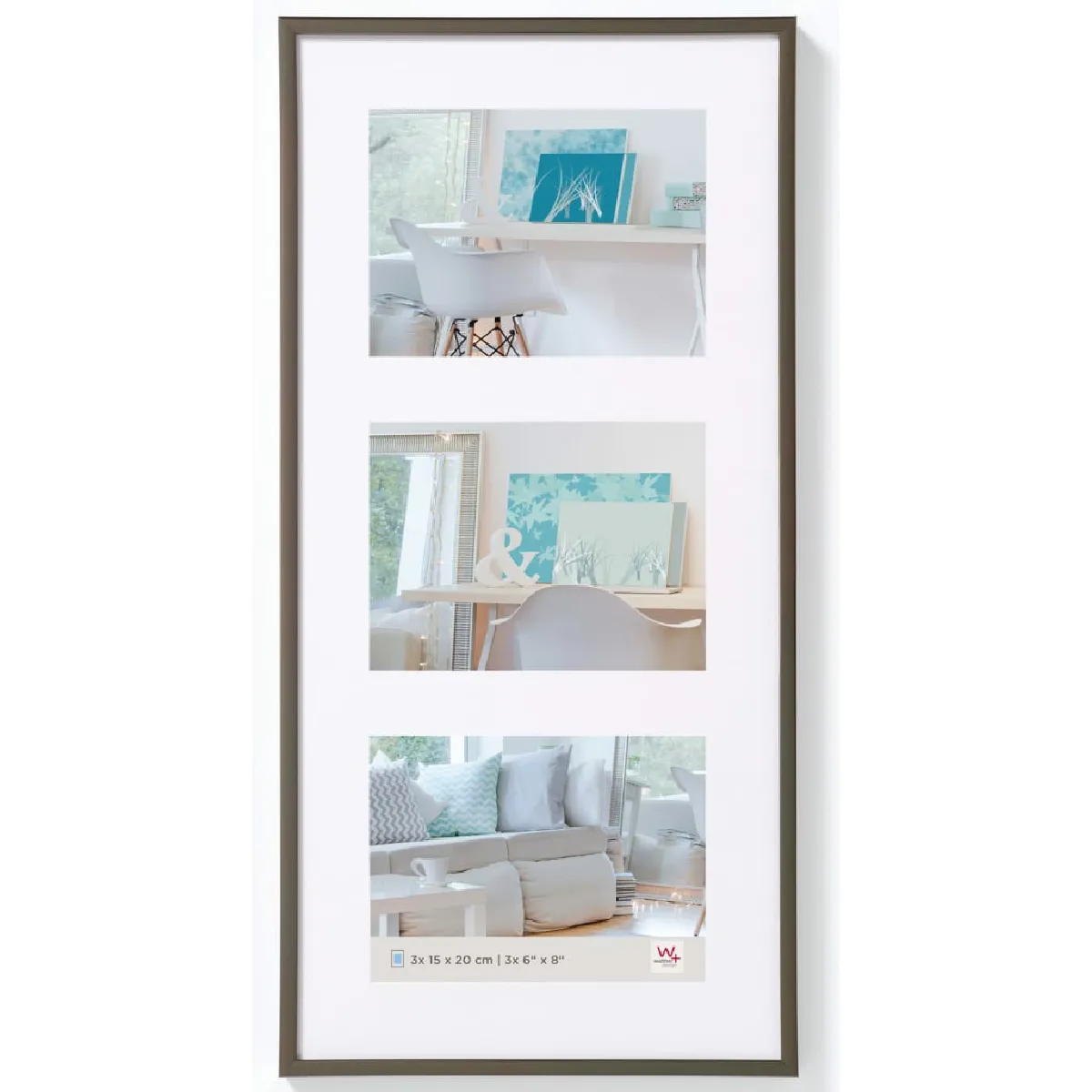 Walther Design Cadre photo New Lifestyle - Acier 3x15x20 cm