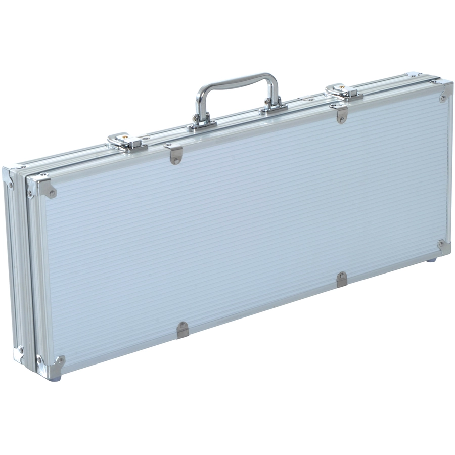 HOMCOM Pokerkoffer inklusive Pokerset silber