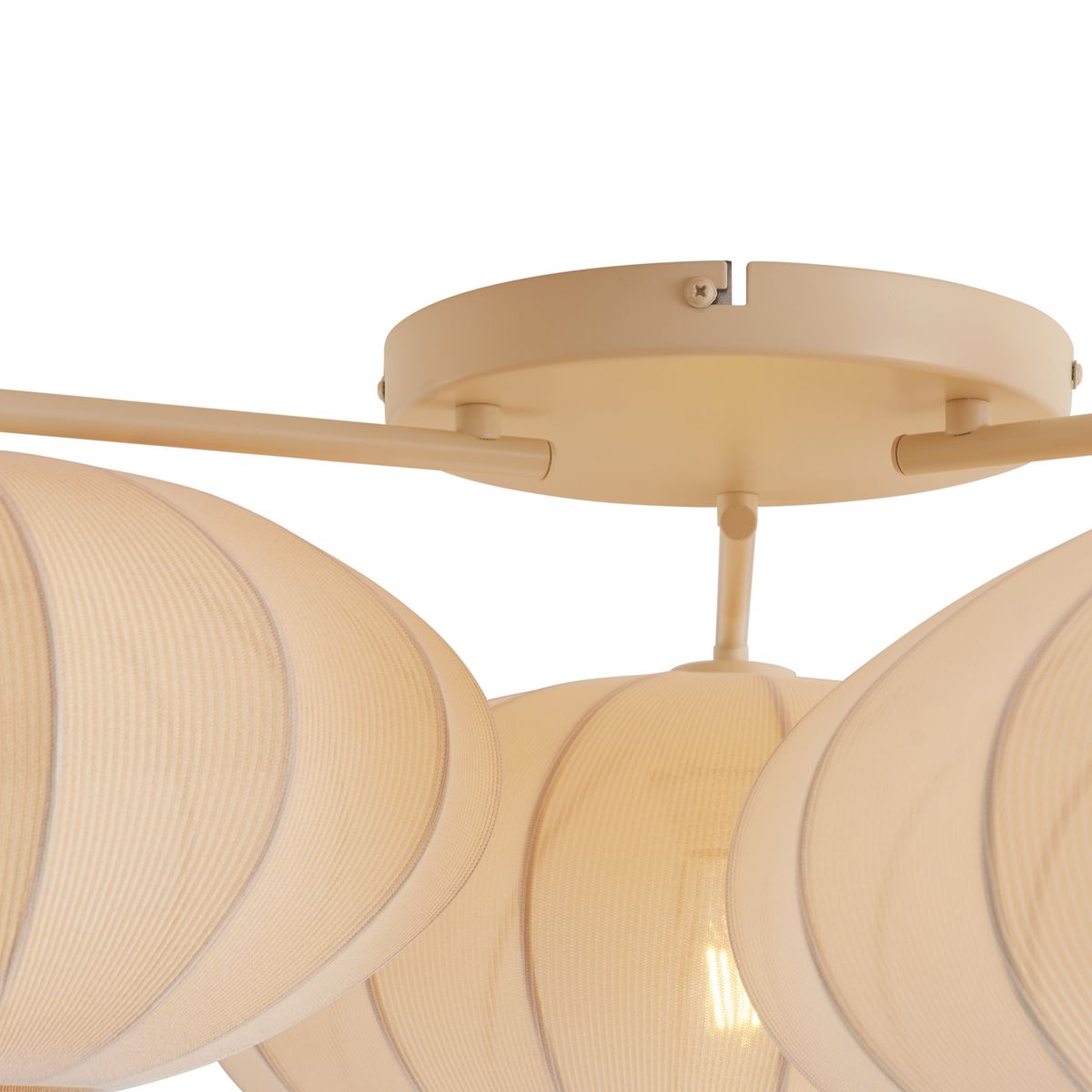 Japandi plafondlamp beige 3-lichts - Multi Bida