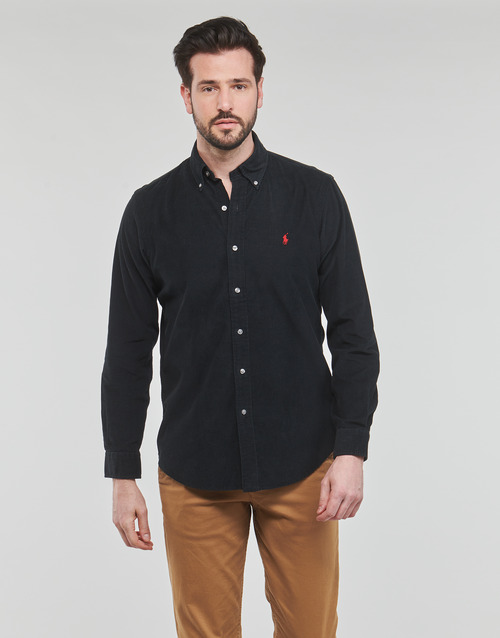 Polo Ralph Lauren - CHEMISE COUPE DROITE EN VELOURS COTELE Negro