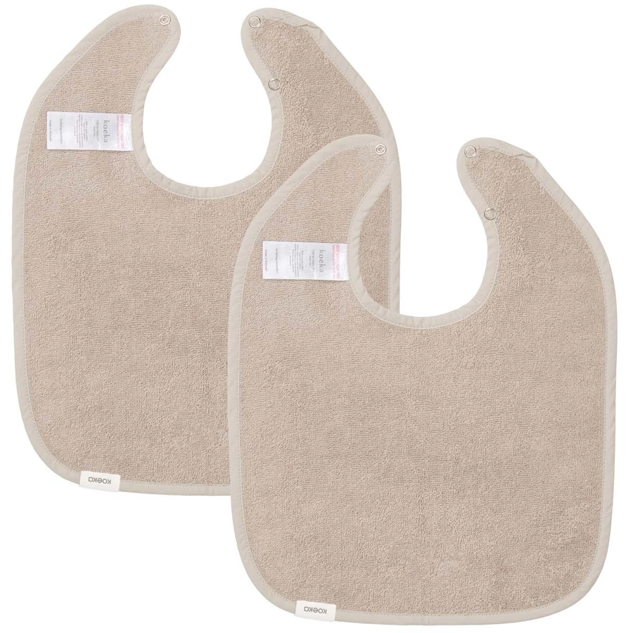 koeka Lätzchen 2-pack Dijon Daily Taupe