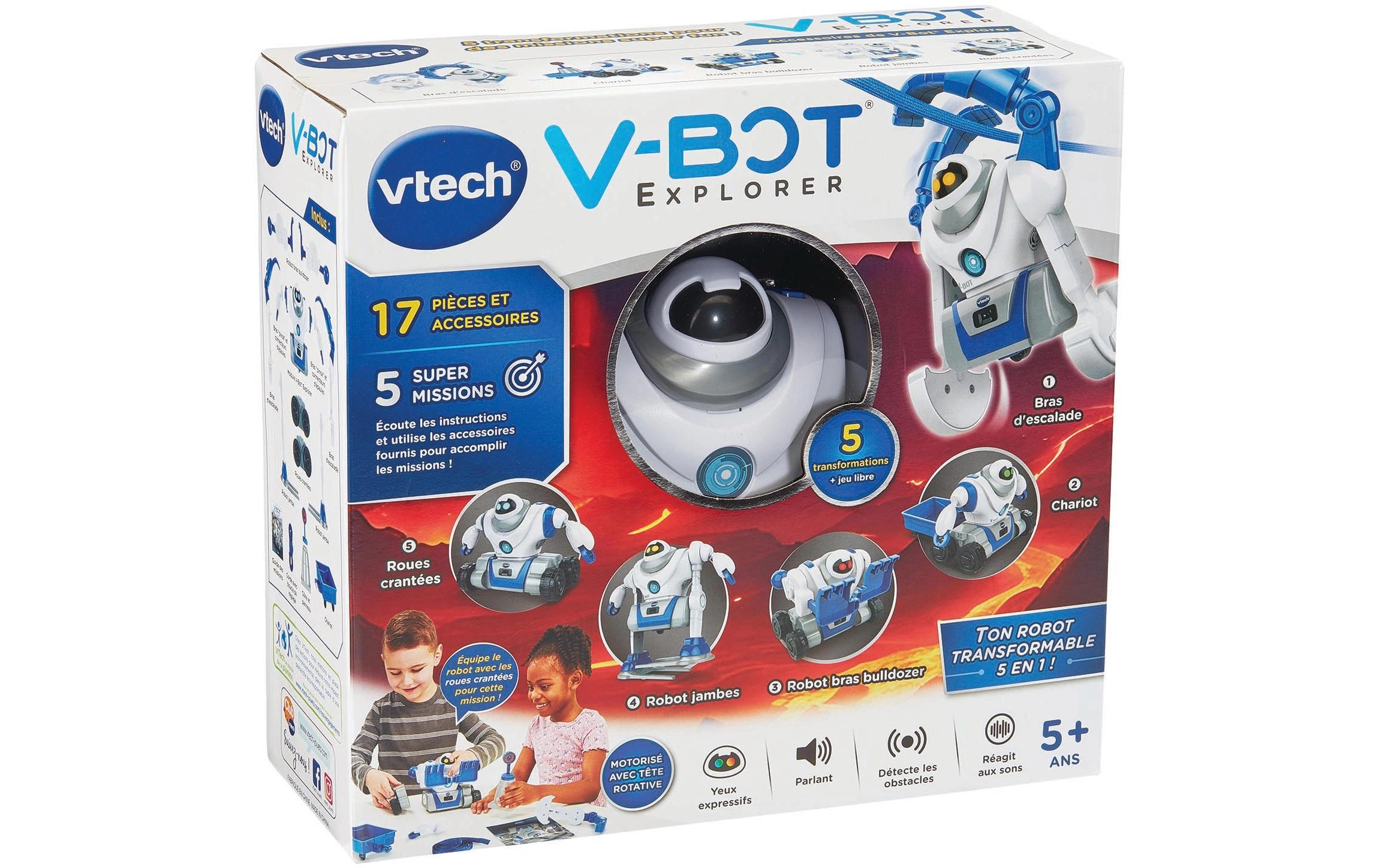 Roboter V-Bot 5 en 1 -FR-Motorisierter Roboter mit verschiedenen Bewegungen