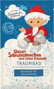 Dresdner Essenz Sandmann Traumbad Badepuder mit Traumsternen, 12 x 60 g