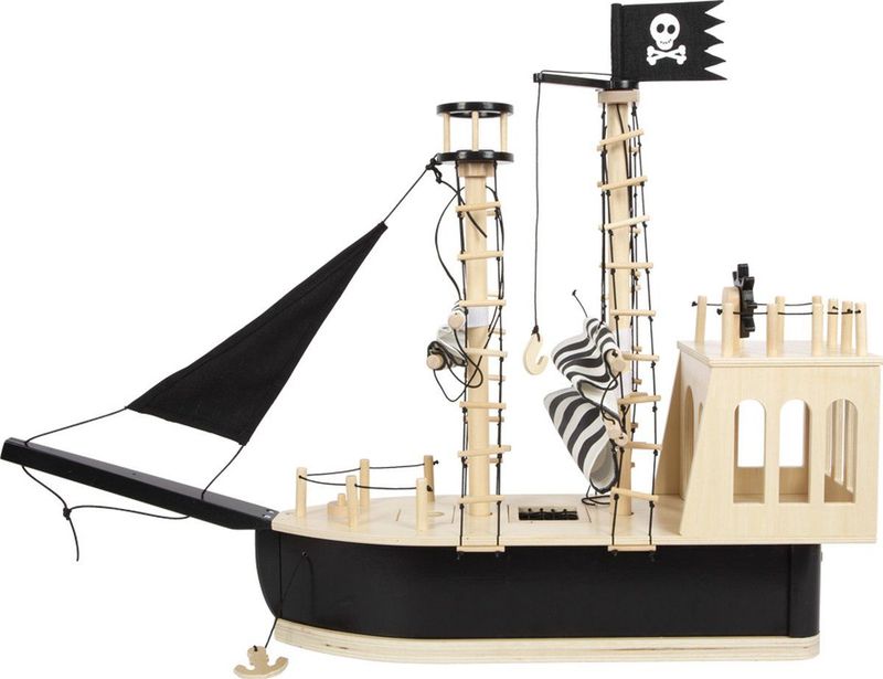 Small Foot - Houten Poppenhuis - Piratenboot - Robuust Hout - Speelset