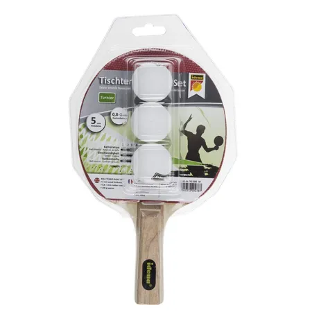Idena Tischtennisschläger +3 Bälle Basis Set