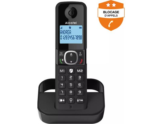 ALCATEL - Téléphone sans fil F860 Noir