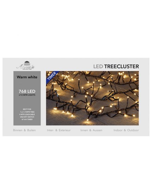 Anna's Collection Treecluster Verlichting - Kerstverlichting - 781 g Warm Wit