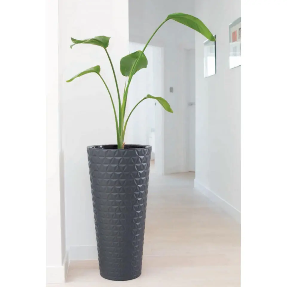 Form Plastic Plantenpot Diamond - kunststof - antraciet - 40 x 80