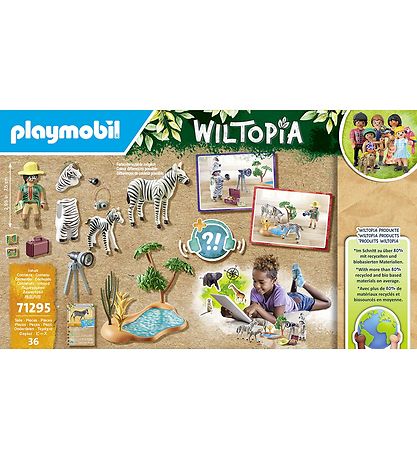 Playmobil Wiltopia - P? Farten Med Dyrefotografen - 71295 - 36 D