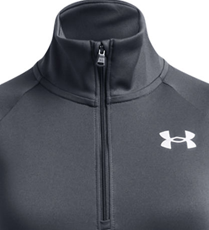 Under Armour T-Shirt m. Reißverschluss - Tech Grafik - Downpour