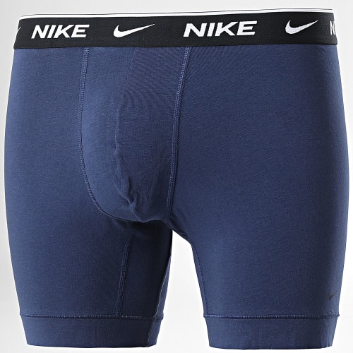 Lot De 2 Boxers Everyday Cotton Stretch KE1086 Bleu Marine Vert Kaki