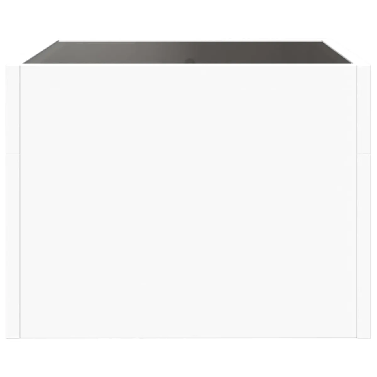 vidaXL Table de chevet LED infini 40x40x30 cm - Blanc