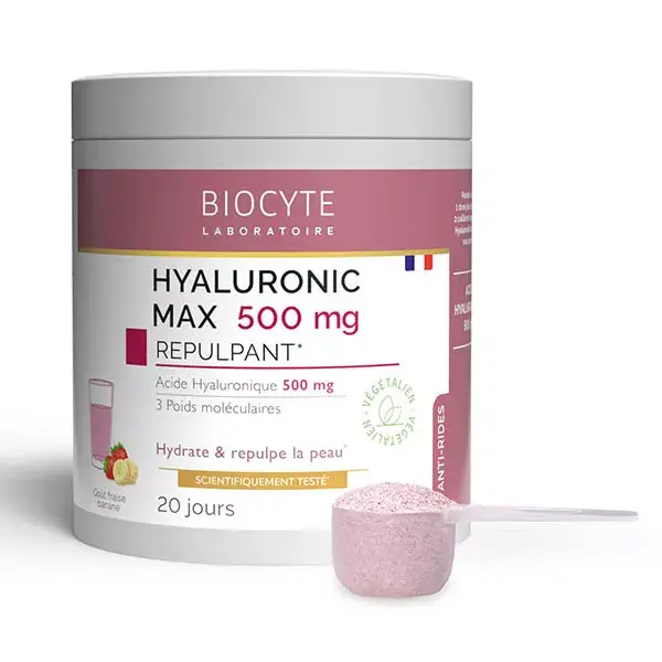 Biocyte Hyaluronic Max Pó Antienvelhecimento com Ácido Hialurônico 500mg