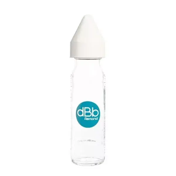 Mamadeira de vidro dBb Remond Regul'Air, branca, 240ml
