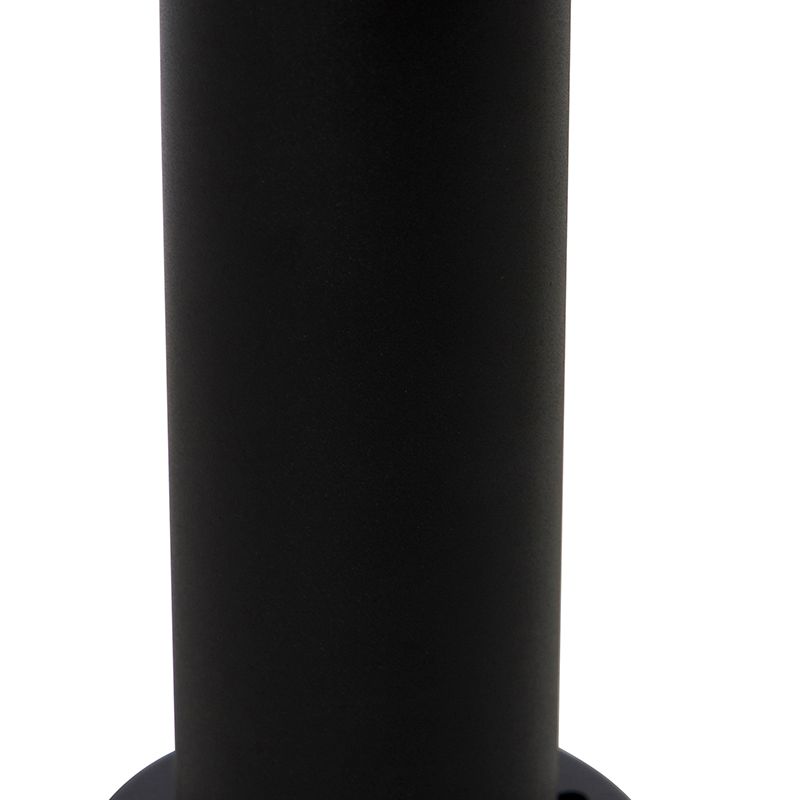 Staande buitenlamp zwart met heldere bol 50 cm IP44 - Sfera