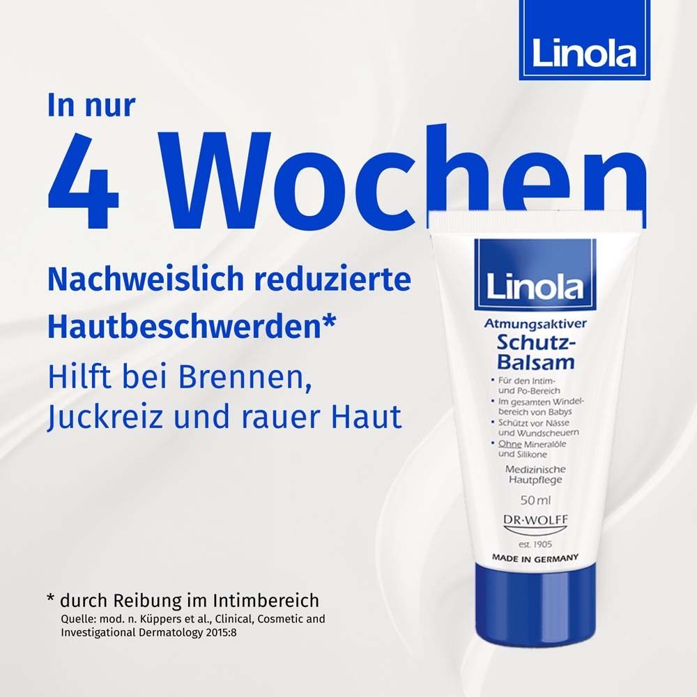 Linola Schutz-Balsam - Wundschutzcreme bei Hautwolf oder gereizter Haut + Linola Gesicht 10ml GRATIS