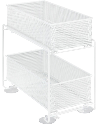 WENKO Küchenregal »Modell Gioma« Komplett-Set, 3 Stk. tlg. Schubladenregal, Organizer mit 2 Etagen, für Unterschränke & Regale