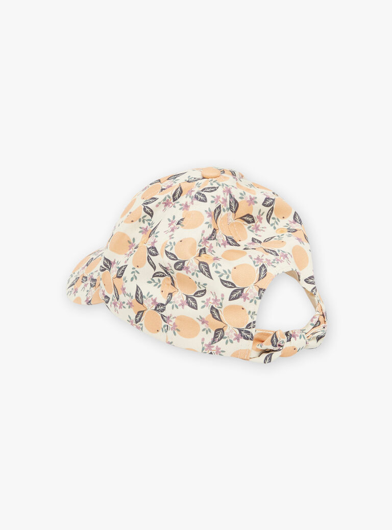 Casquette multicolore à motif clémentine