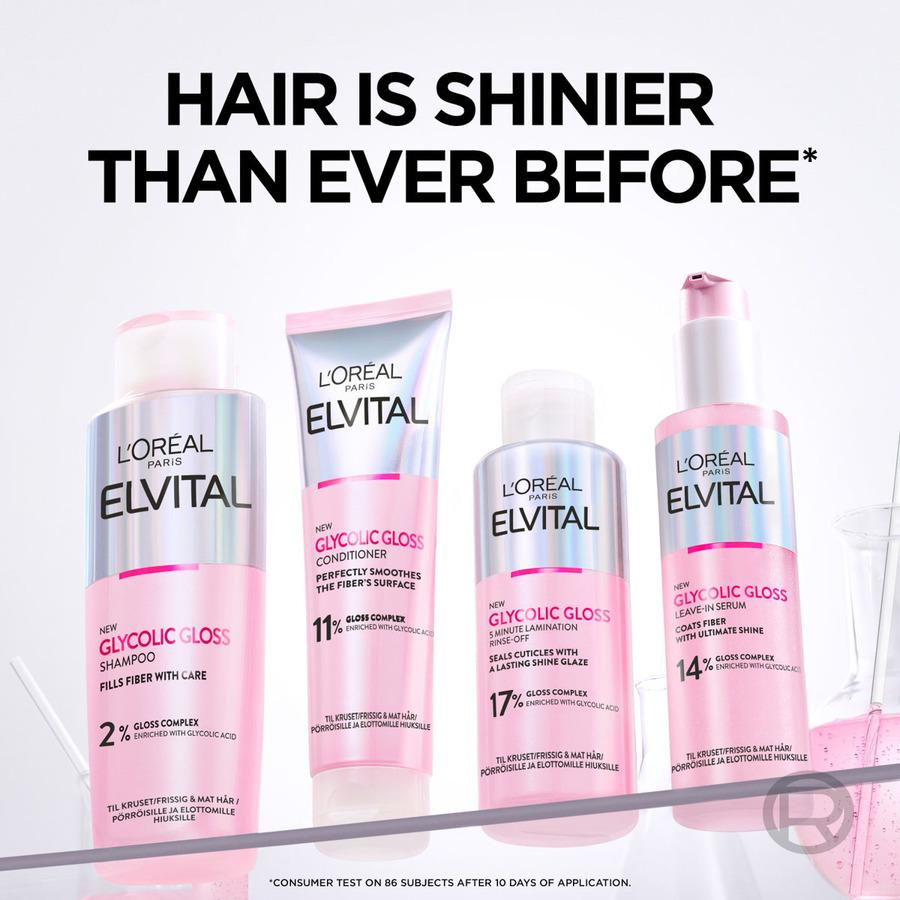 L'Oréal Paris Elvital Glycolic Gloss 5 Minutes Shine Treatment 200ml