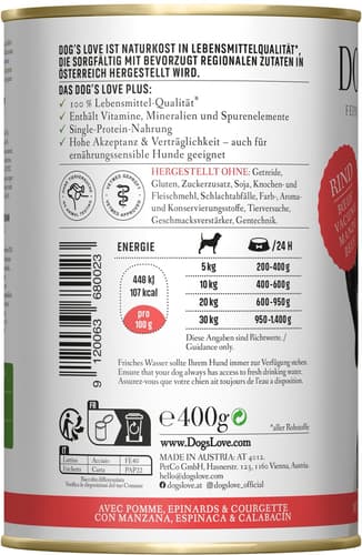 DOG'S LOVE ADULT Rind