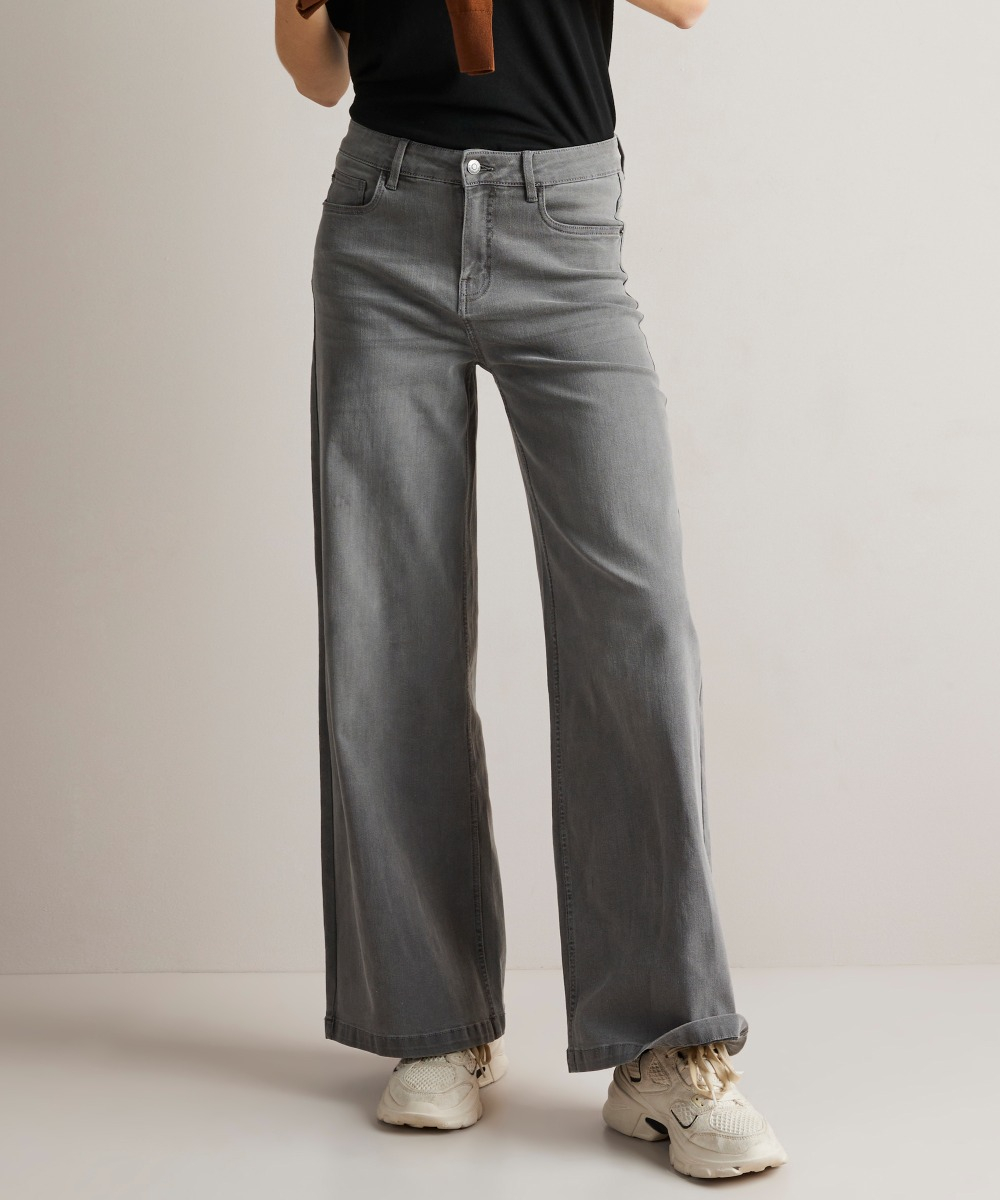 wide fit stretch jeans - lara