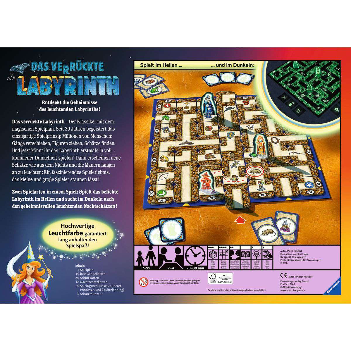 Ravensburger Spiel Das verrückte Labyrinth Glow in the Dark