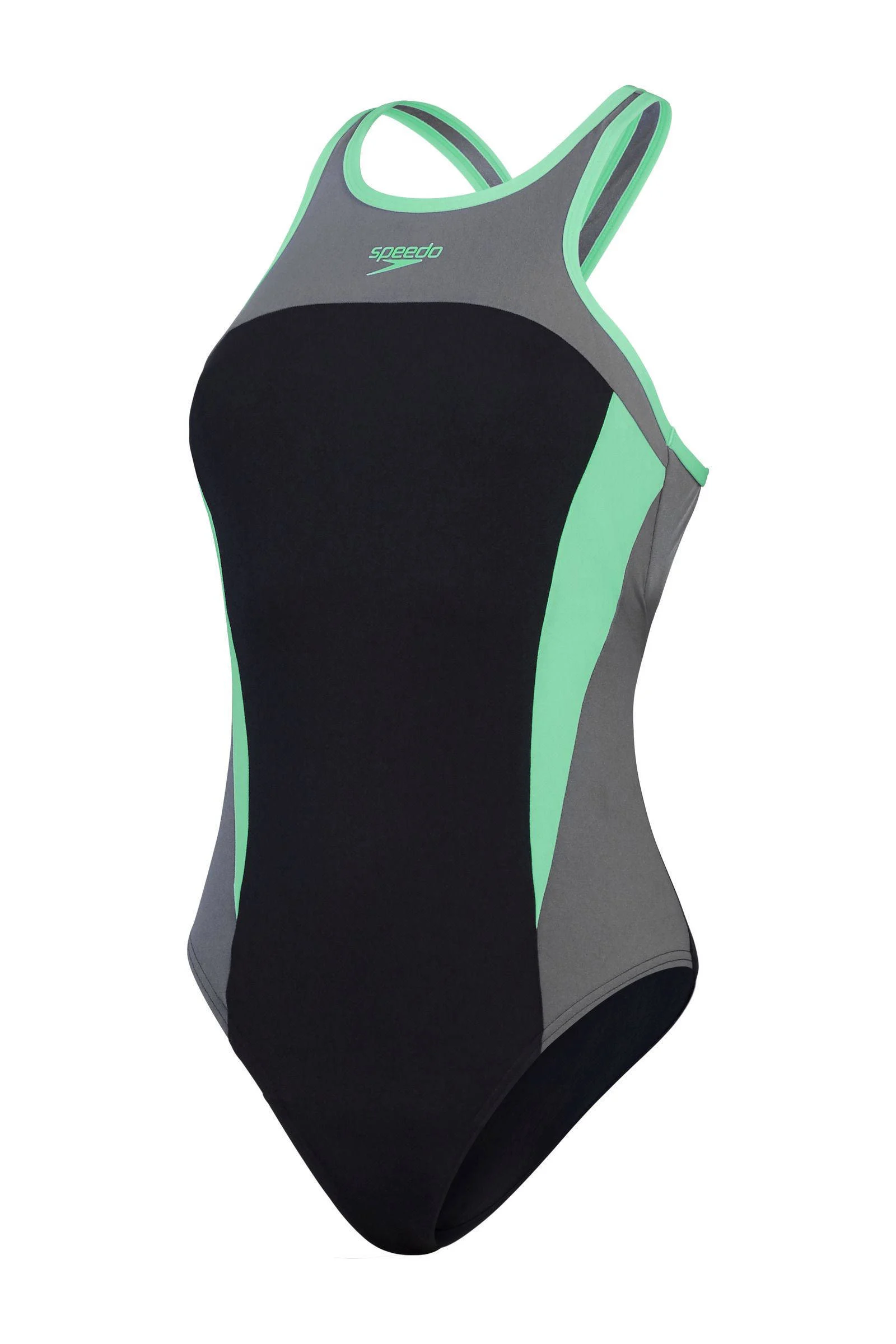 Speedo Endurance+ sportbadpak Splice zwart/turquoise/grijs