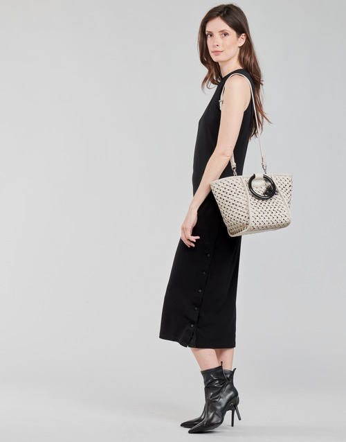 Karl Lagerfeld - KITTED WRAP DRESS Negro