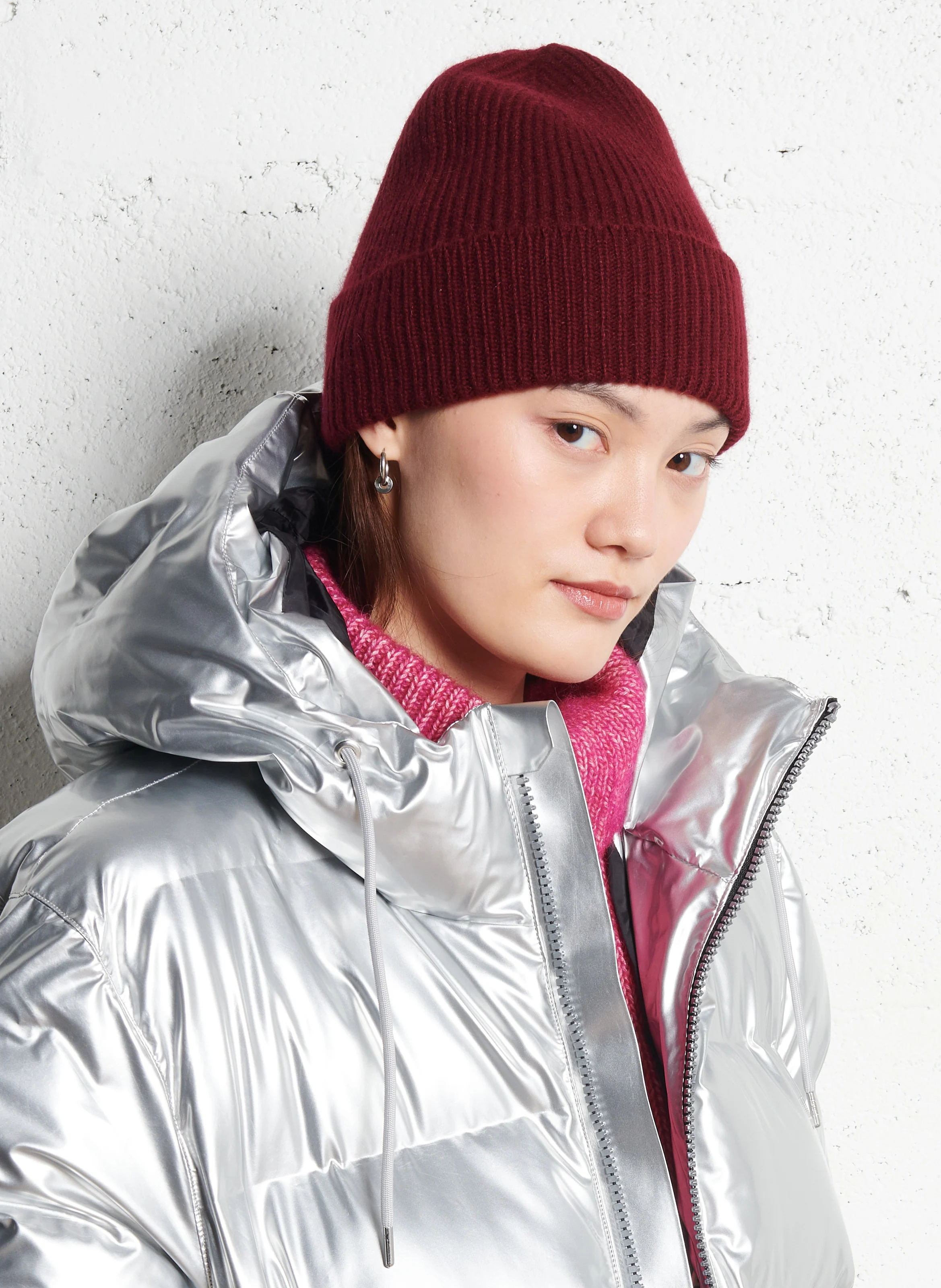BEANIE - Bonnet en maille | Rouge
