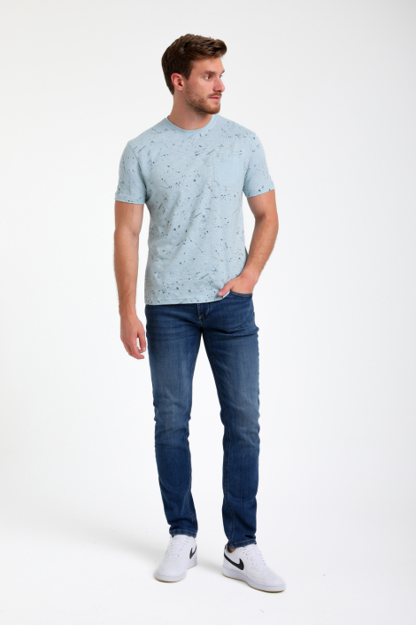 Gabbiano blauwe heren t-shirt