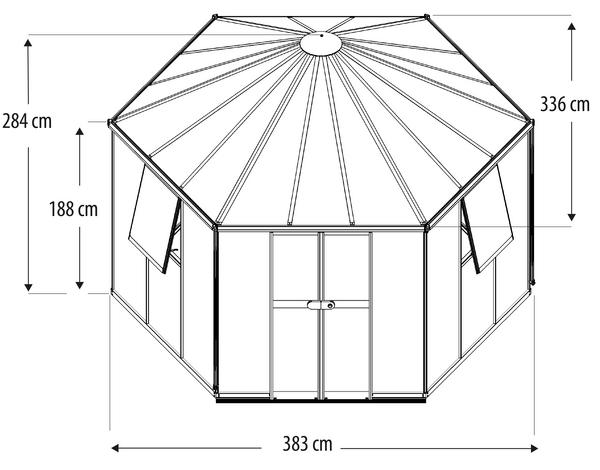 Vitavia Gewächshaus Forum 9000 inkl.