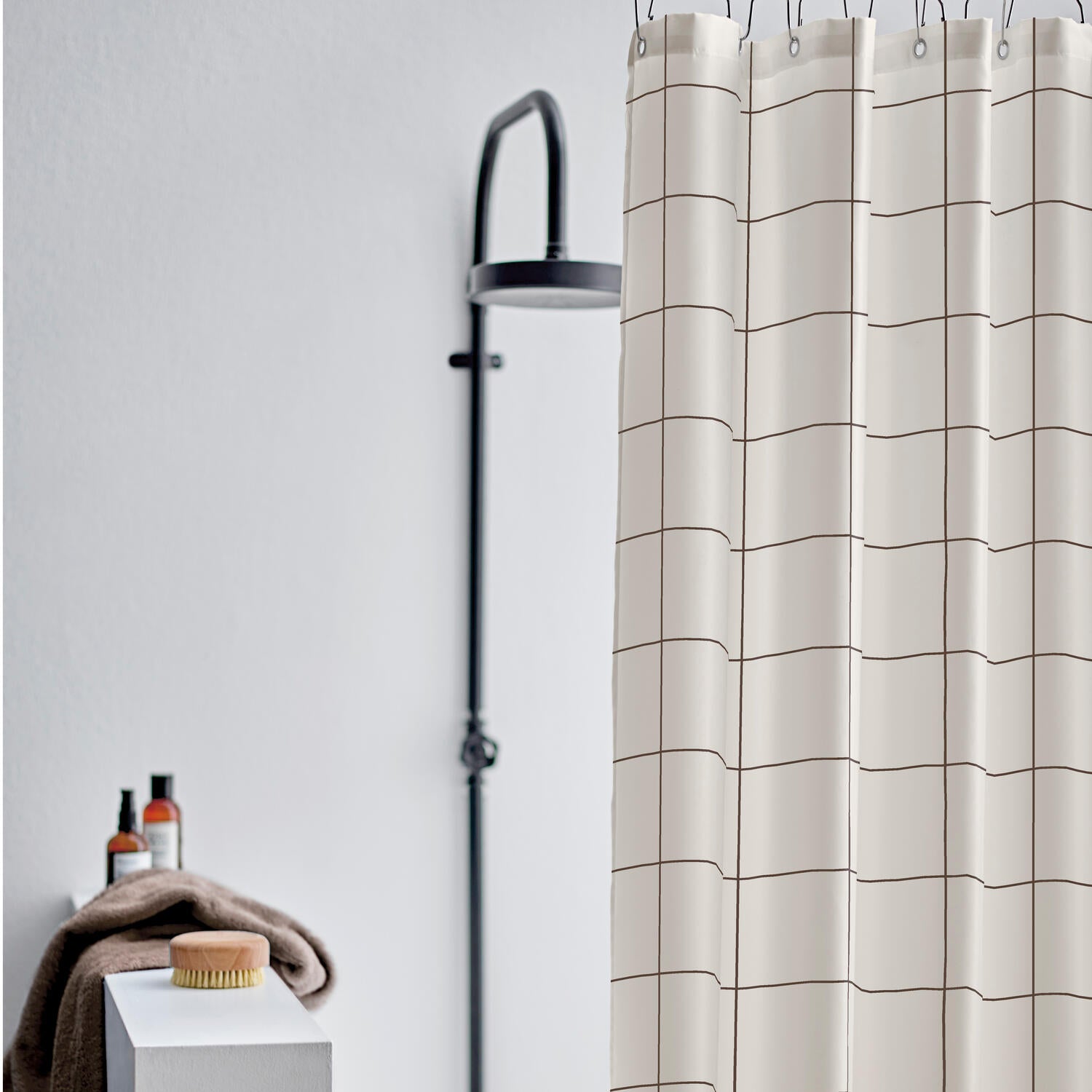 Södahl  Badeforhæng, Off white - 180x200 cm.