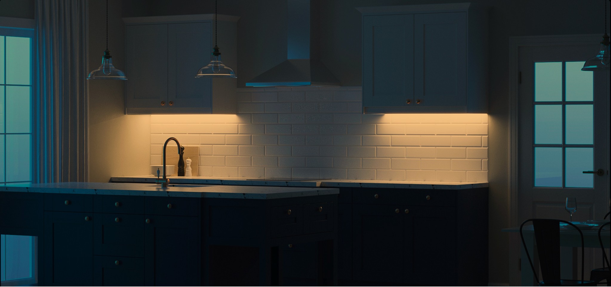Yeelight - Bevægelsessensor Garderobe Lys 20cm (Sølv 2700K)
