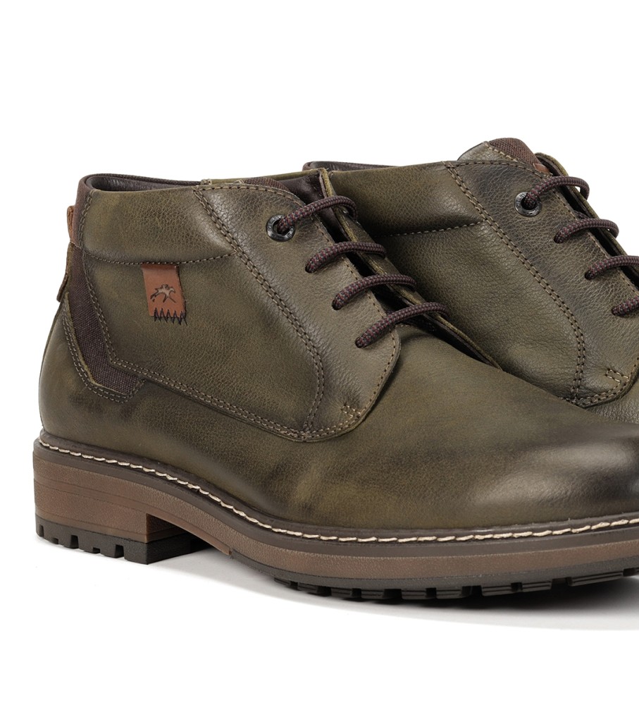 Botas de couro Fluchos F1593 cáqui