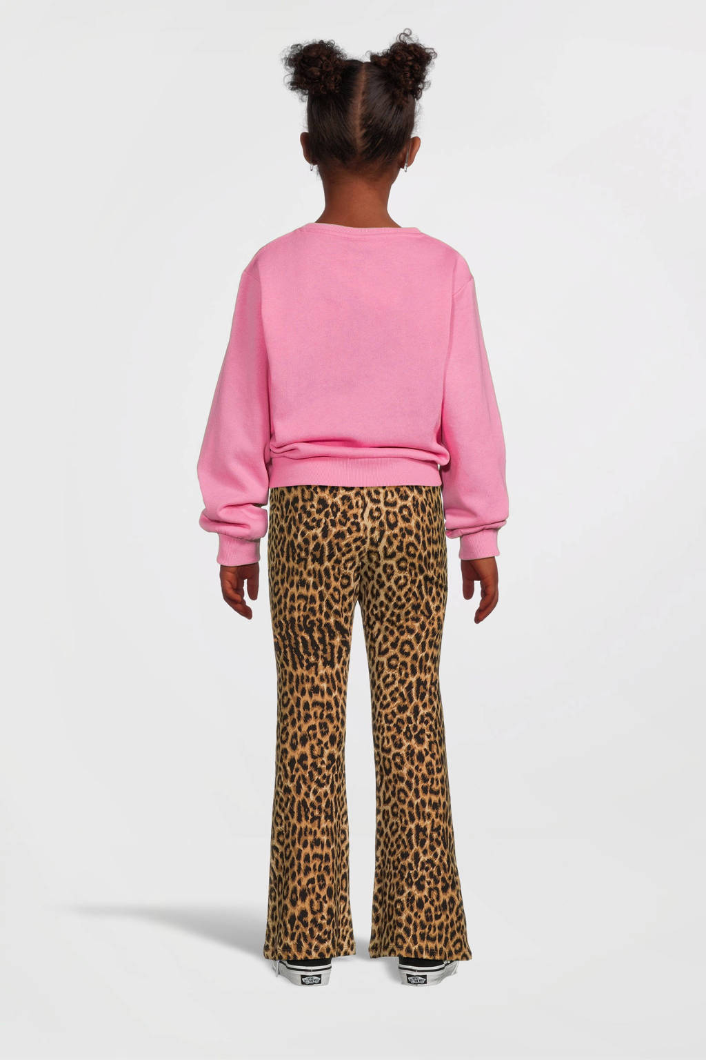 NAME IT sweater NKFPLILJE met tekst roze