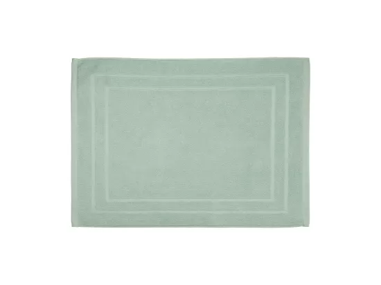 Tapis de salle de Bain en coton Vert céladon 50 x 70 cm