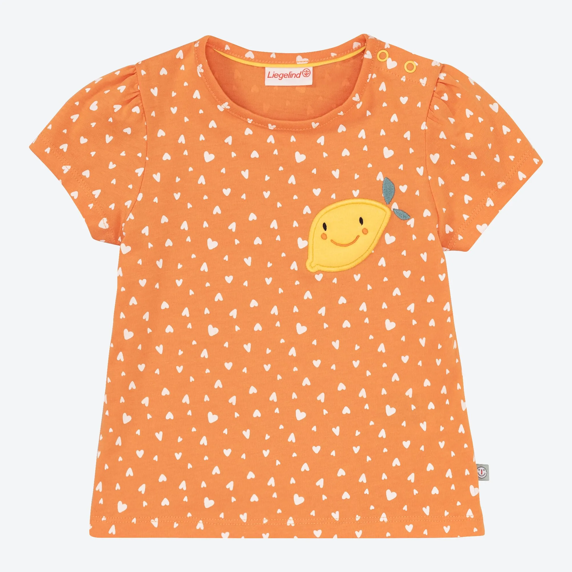 Baby-Mädchen-T-Shirt mit Zitronen-Applikation