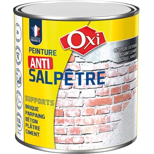 Traitement anti-salpêtre murs humides  0.5 L incolore