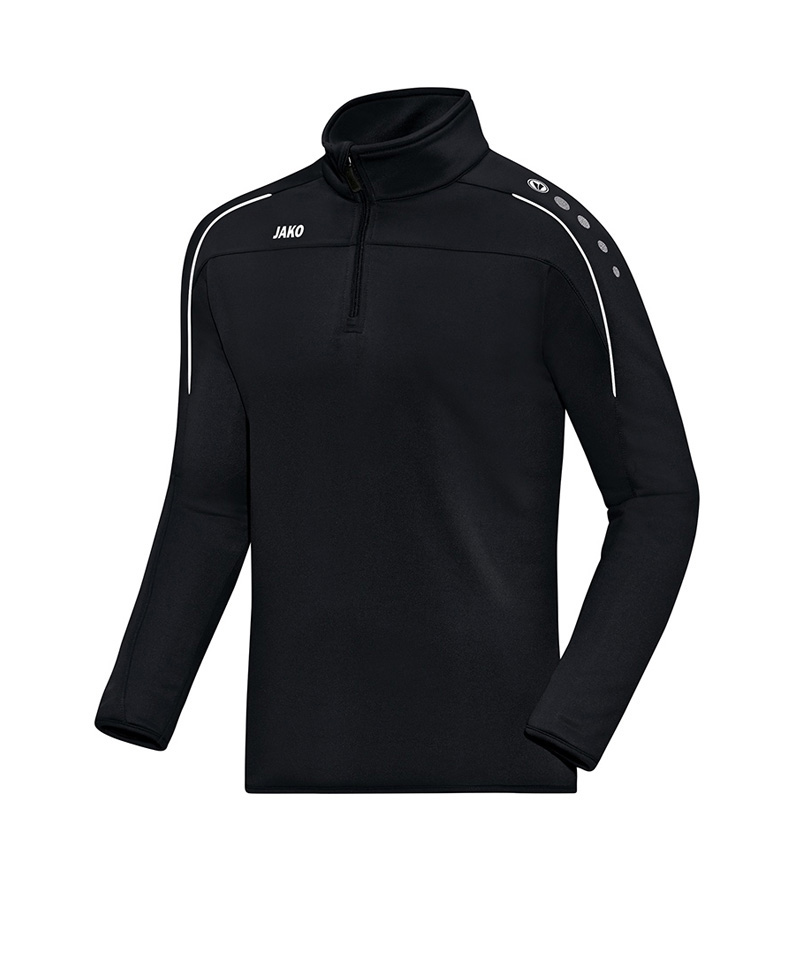 JAKO Classico Ziptop Schwarz Weiss F08