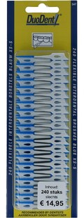 Duodent Flexibele Interdentale Borstels Blauw XS-S 240ST