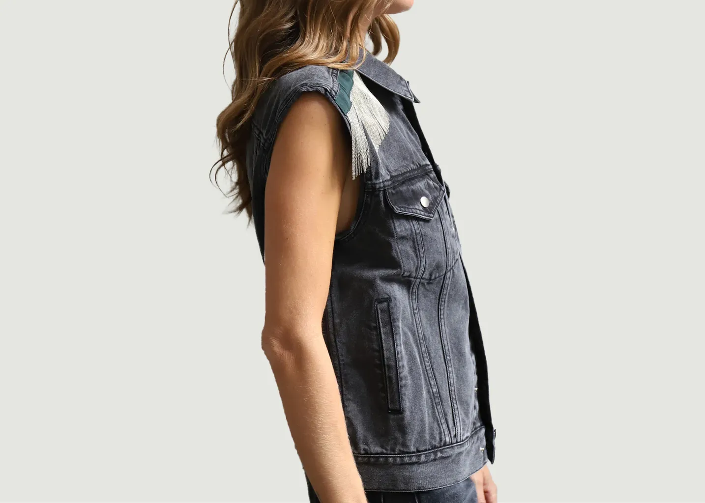 Veste en Jean Dalia Chains Sarah de Saint Hubert