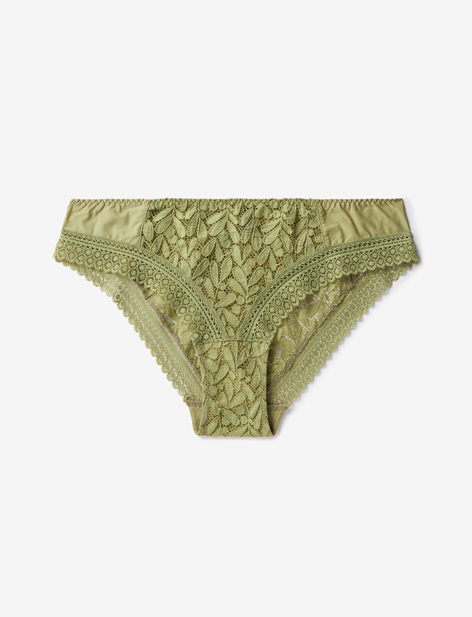 Culotte taille basse - vert mousse