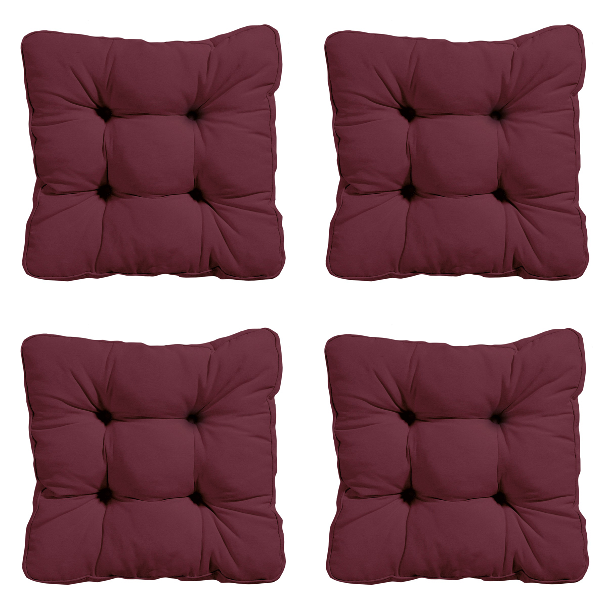 Madison Panama bordeaux Zitkussen - Set van 4